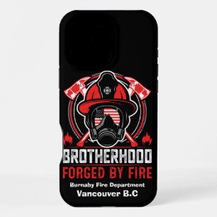 Bravery embodied in the firefighter’s gear at dawn iPhone 16 pro max case