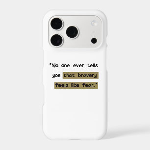 Bravery feels like fear Motivational quote