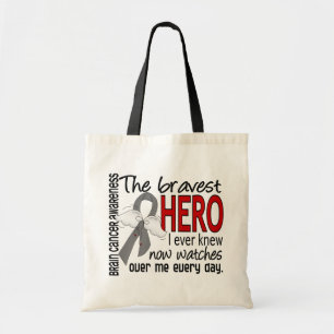 Bravest Hero I Ever Knew Brain Cancer Tote Bag