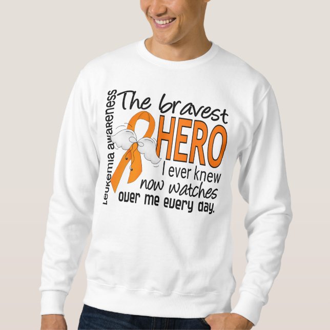 Bravest Hero I Ever Knew Leukaemia Sweatshirt (Front)