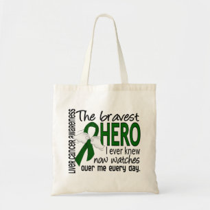 Bravest Hero I Ever Knew Liver Cancer Tote Bag