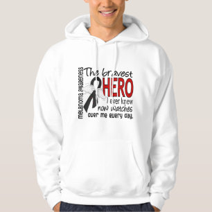 Bravest Hero I Ever Knew Melanoma Hoodie
