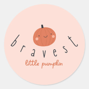 bravest little pumpkin childhood cancer Stickers