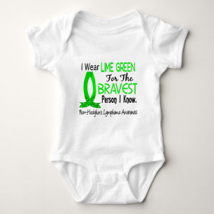 Bravest Person I Know Non-Hodgkin's Lymphoma Baby Bodysuit