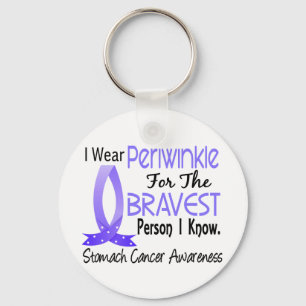 Bravest Person I Know Stomach Cancer Key Ring