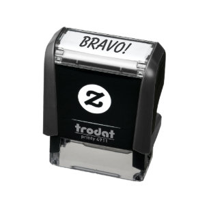 Bravo! Encouraging Teacher Grading Self-inking Stamp