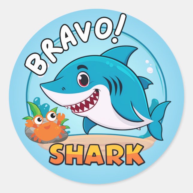 Bravo Sticker, Shark Stickers (Front)