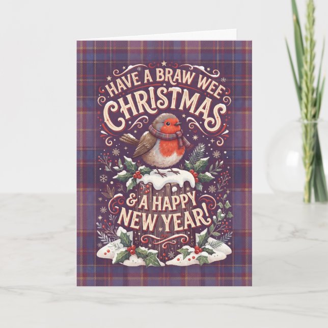 Braw Wee Christmas Gnome Card (Front)
