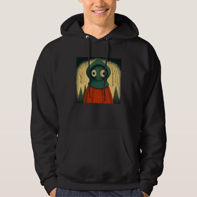 Braxie 1952 Creepy Alien Cryptid Legend Flatwoods  Hoodie (Front)