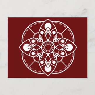 Braxie Mandala Postcard