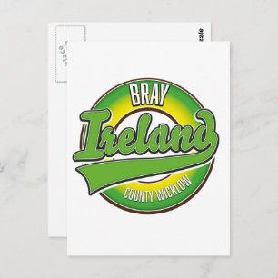 Bray County Wicklow Ireland. Postcard