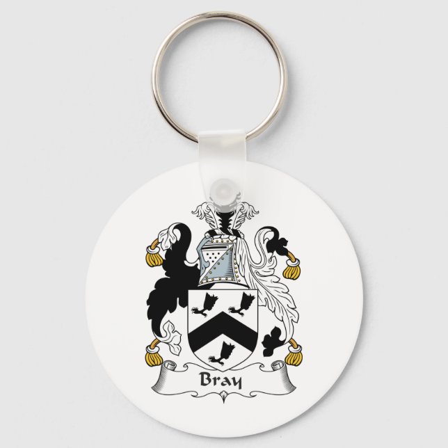 Bray Family Crest Key Ring (Front)