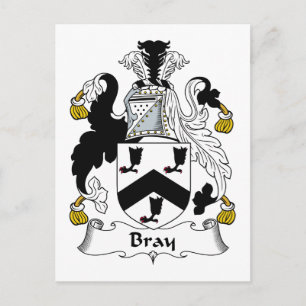 Bray Family Crest Postcard