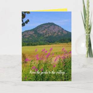 brazagement, nature scene, your own words card