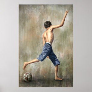 Brazil 2014 The Desire Soccer Art by Jackie Liao Poster