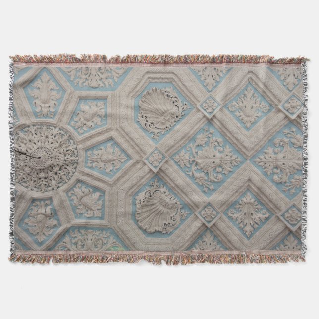 Brazil, Amazon, Manaus. Manaus Opera House Throw Blanket (Front)