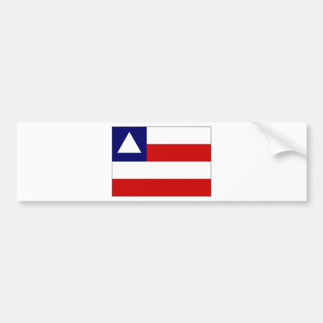 Brazil Bahia Flag Bumper Sticker (Front)