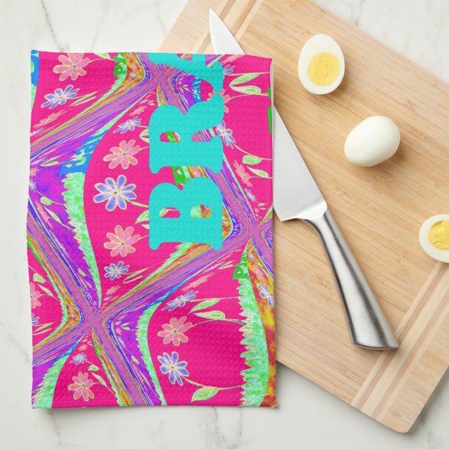 Brazil Beautiful Samba traditional colours Tea Towel (Quarter Fold)