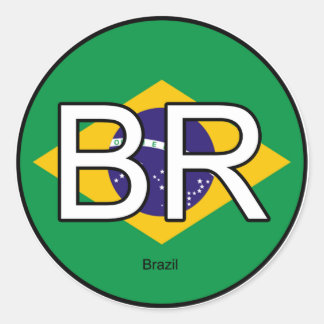 Brazil Brasil Euro Sticker