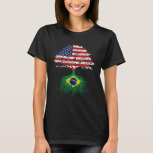 Brazil Brasil Roots American Grown For Men Women K T-Shirt