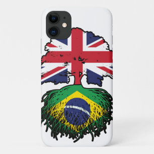 Brazil Brazilian British UK Tree Roots Flag Case-Mate iPhone Case