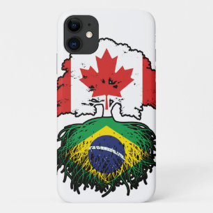 Brazil Brazilian Canadian Canada Tree Roots Flag Case-Mate iPhone Case