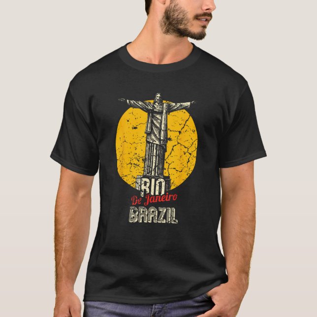 Brazil Brazilian Christ the Redeemer Statue T-Shirt (Front)