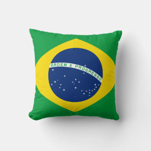 Brazil (Brazilian) Flag Cushion