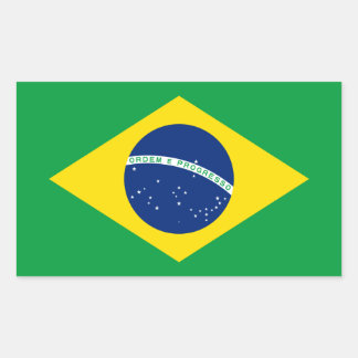 Brazil – Brazilian National Flag Rectangular Sticker