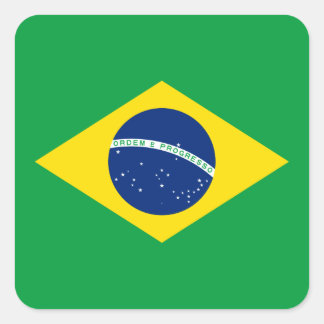 Brazil – Brazilian National Flag Square Sticker