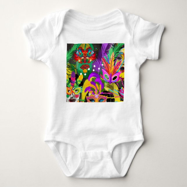 Brazil Carnival Baby Bodysuit (Front)