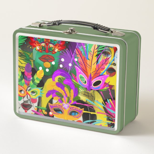 Brazil Carnival Metal Lunch Box (Front)