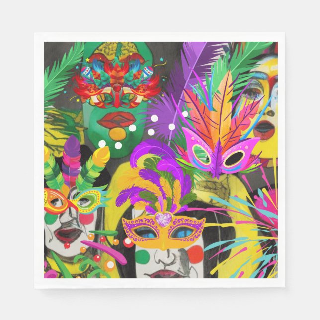 Brazil Carnival Napkin (Front)