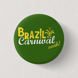 Brazil Carnival ooah! 3 Cm Round Badge