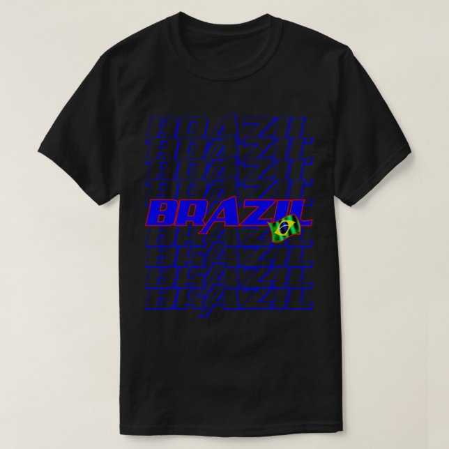 Brazil Cascade text 2 T-Shirt (Design Front)
