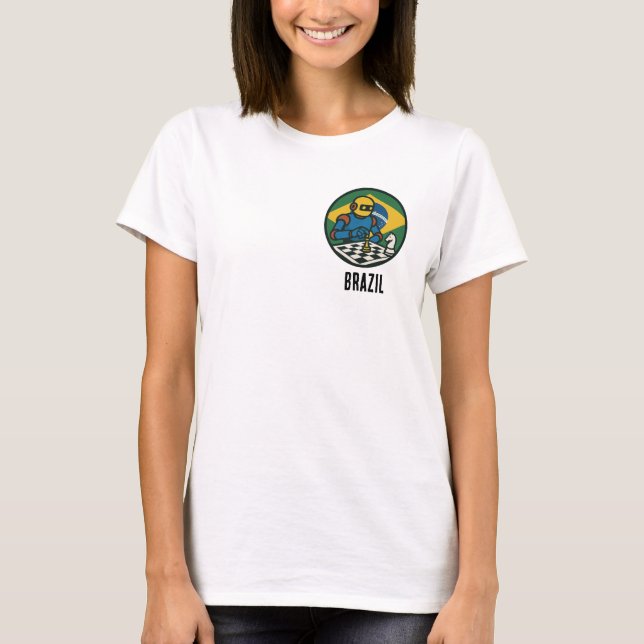 Brazil Chess T-Shirt (Front)