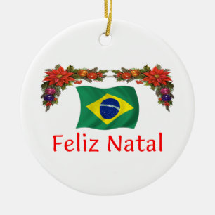 Brazil Christmas Ceramic Tree Decoration