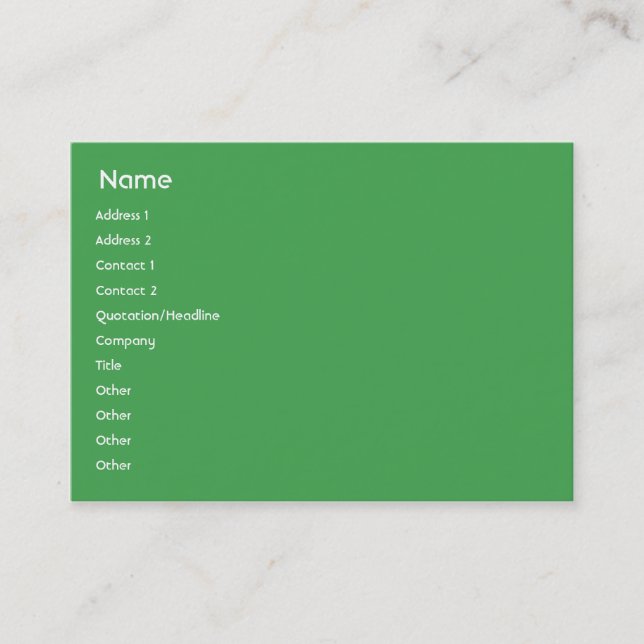 Brazil - Chubby Business Card (Front)