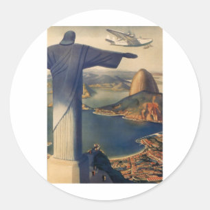 Brazil Classic Round Sticker