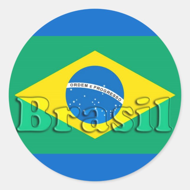 Brazil Classic Round Sticker (Front)