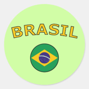 Brazil Classic Round Sticker