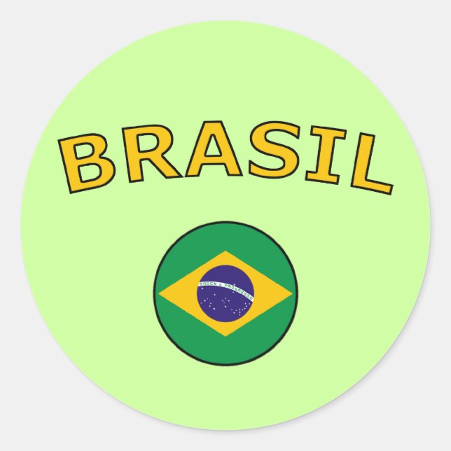 Brazil Classic Round Sticker (Front)