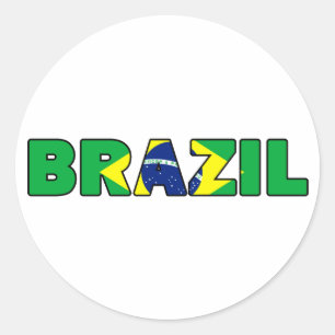 Brazil Classic Round Sticker