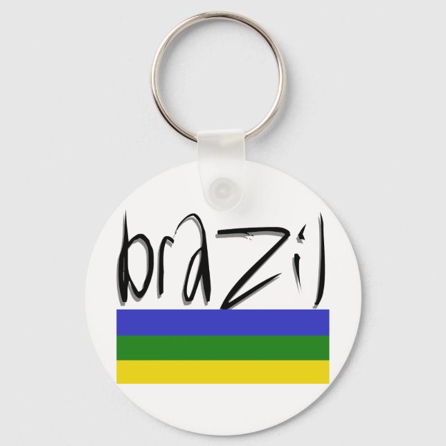 Brazil Colours! Key Ring (Front)
