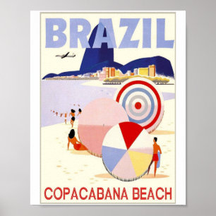 BRAZIL COPACABANA  POSTER