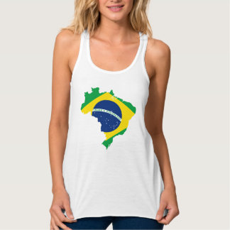 Brazil Country and Flag Women's Tank Top