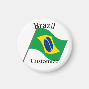 Brazil Country Flag Thunder_Cove Magnet