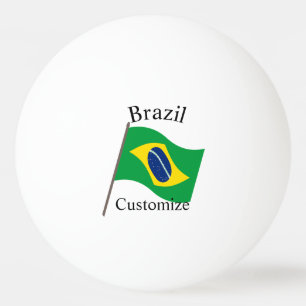 Brazil Country Flag Thunder_Cove Ping Pong Ball