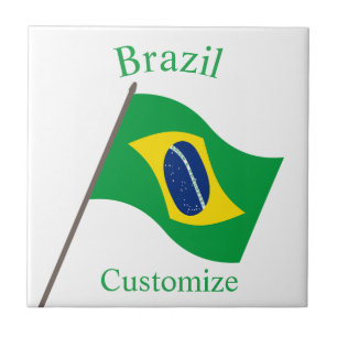 Brazil Country Flag Thunder_Cove Tile