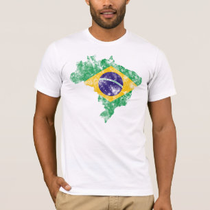 Brazil Distressed Flag T-Shirt